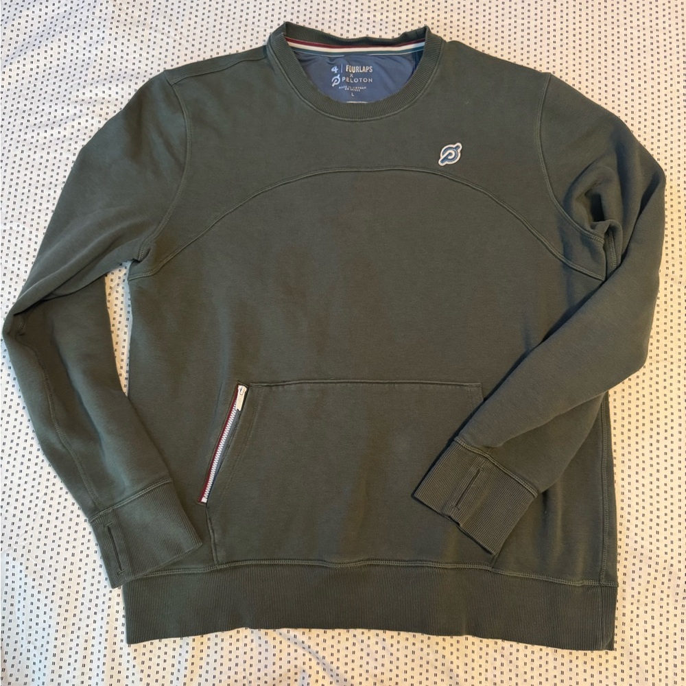 Peloton Men’s FOURLAPS Rush Crewneck Pullover Sweater